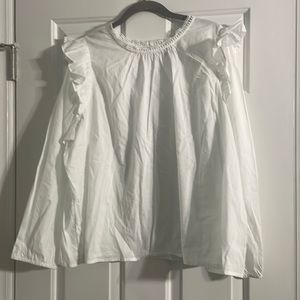 NWT 3X J. Crew Factory White Blouse